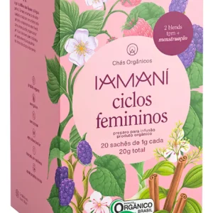 Chá Orgânico Ciclos Femininos Iamani para TPM e Menstruação