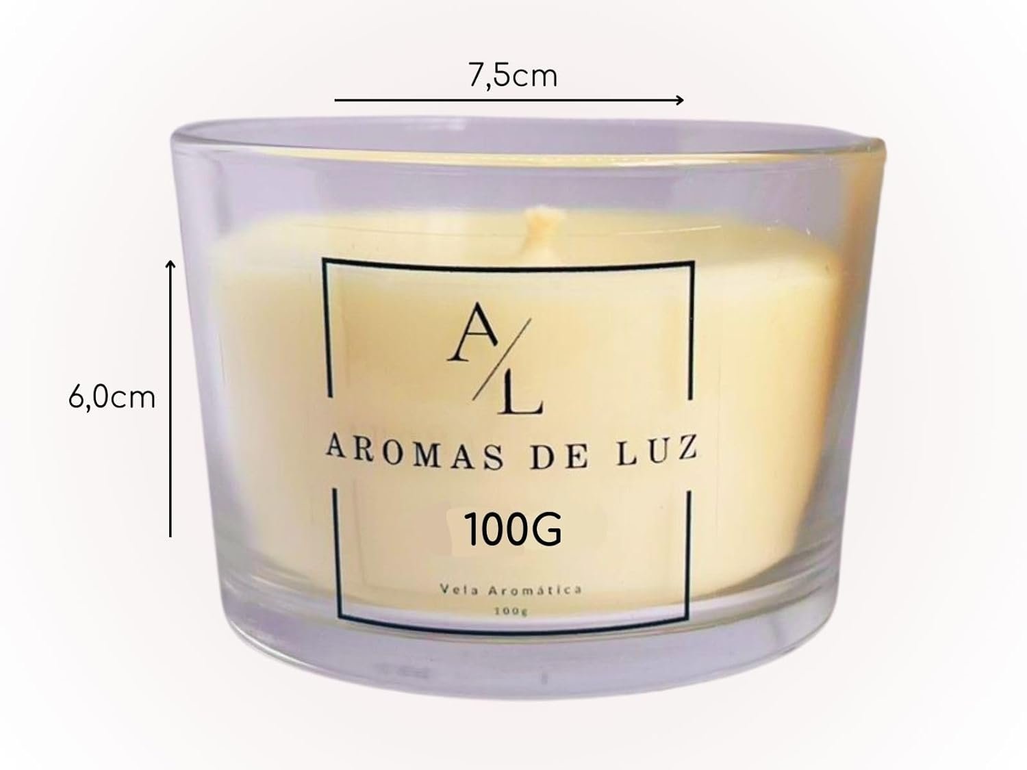 Kit Velas Aromáticas Premium 100g Vanilla e Lavanda 36h 2 Unidades - Imagem 3