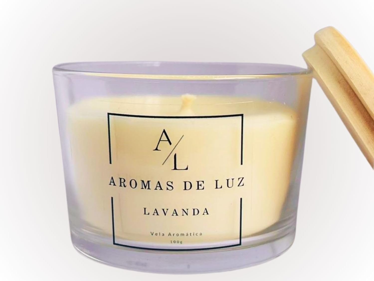Kit Velas Aromáticas Premium 100g Vanilla e Lavanda 36h 2 Unidades - Imagem 4