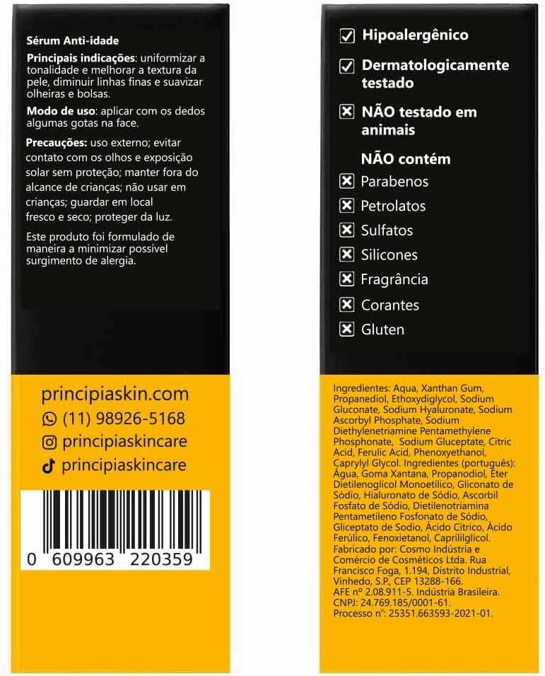 Sérum Principia Vitamina C-10 Antioxidante Alta Performance para Iluminar a Pele - Imagem 3