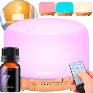 Difusor Elétrico Aroma Ultrassônico com LED 300ml Umidificador e Aromatizador