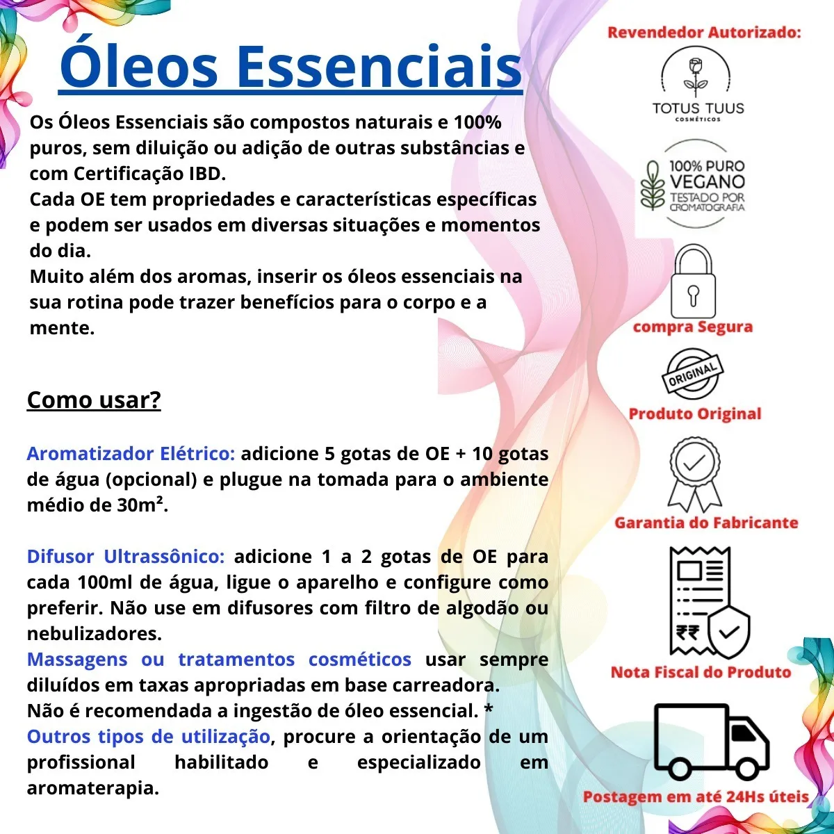 Kit Óleo Essencial Via Aroma Lavanda, Menta e Laranja Doce - Imagem 3