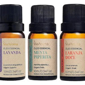 Óleo Essencial Lavanda + Menta + Laranja Doce Via Aroma