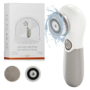 Escova de Limpeza Facial 3 em 1 Elétrica 360° para Limpeza Profunda