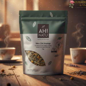 Chá Calmante Feminino com Camomila, Lavanda e Melissa Relaxante Natural