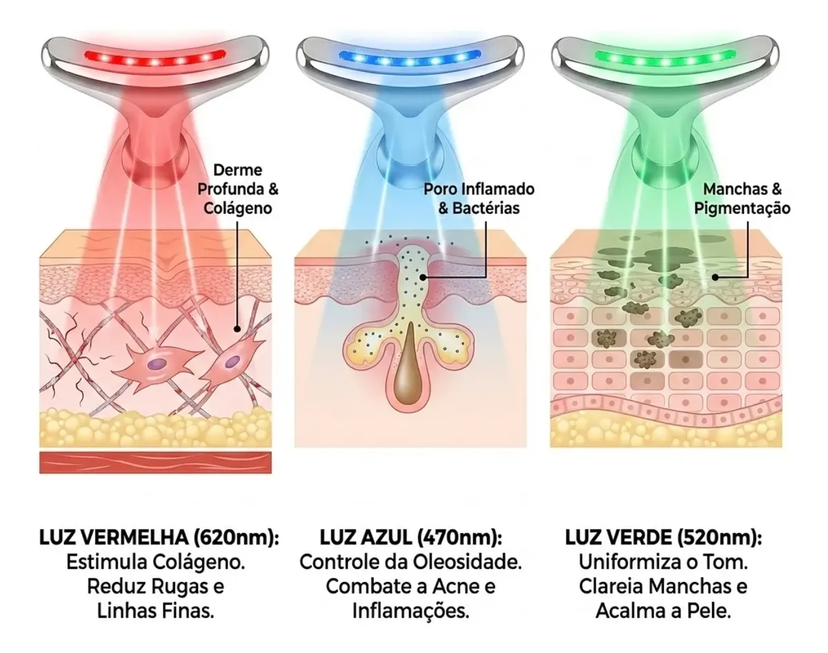 Massageador Facial Rejuvenescedor com Vibração Relaxante - Imagem 5